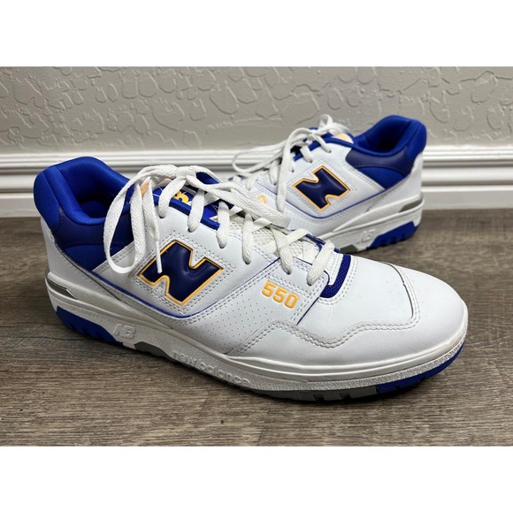 New Balance 550 Lakers White Infinity Blue Size 13 Shoes BB550WTN - Picture 2 of 8